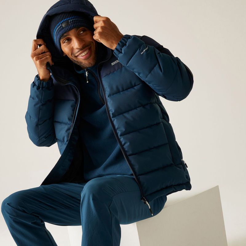 Férfi bélelt dzseki REGATTA Aldthron moonlight denim/navy 11