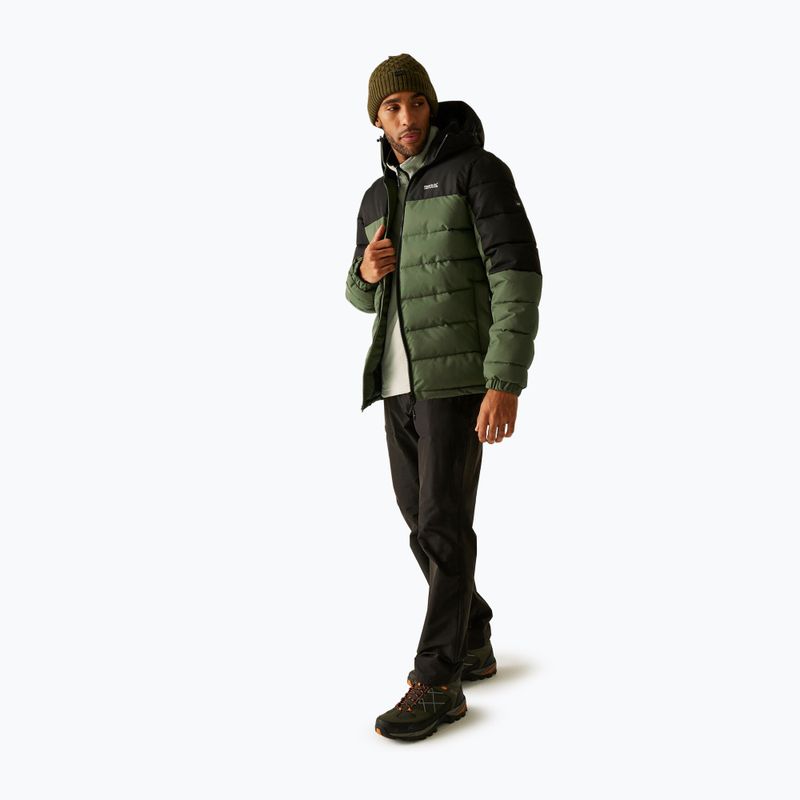 Férfi bélelt dzseki REGATTA Aldthron olive night/black 2