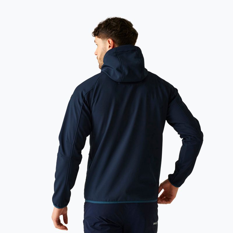 Férfi softshell dzseki REGATTA Arec III navy/moonlight denim 3