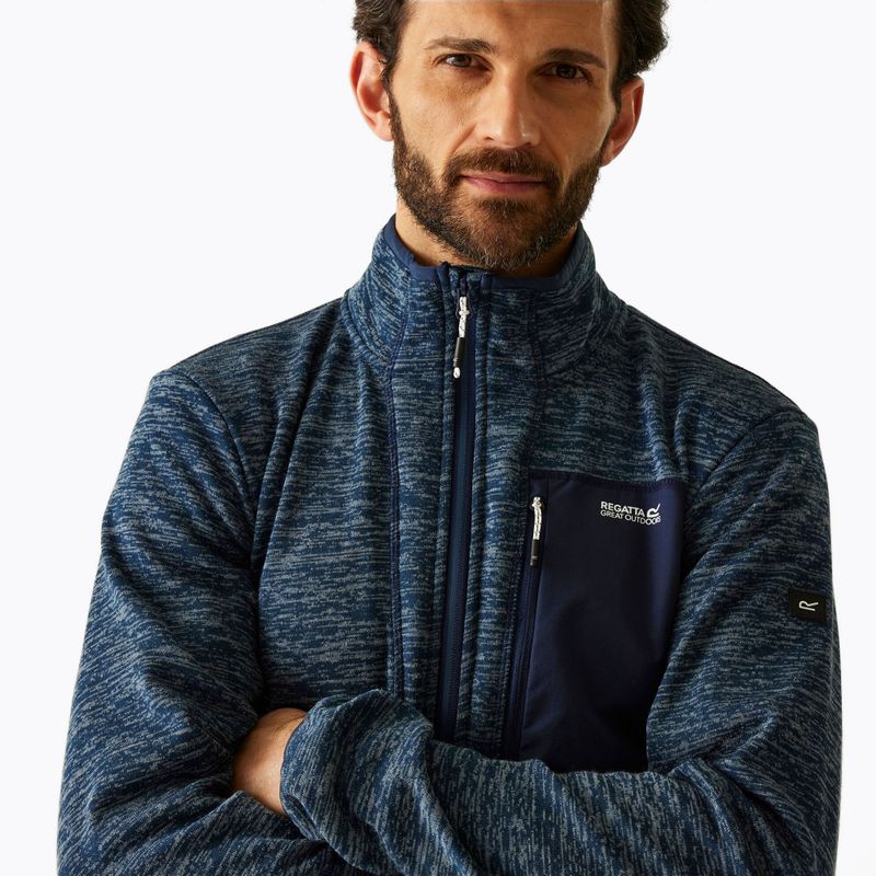 Férfi pulóver REGATTA Baslinn moonlight denim marl/navy 4
