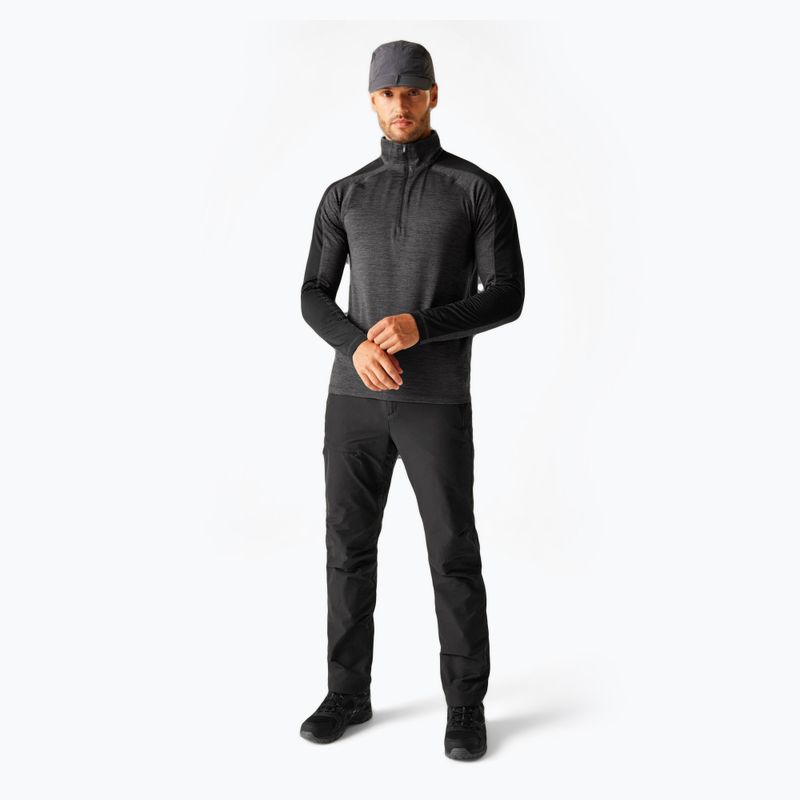 Férfi pulóver REGATTA Hepley ash/black 2