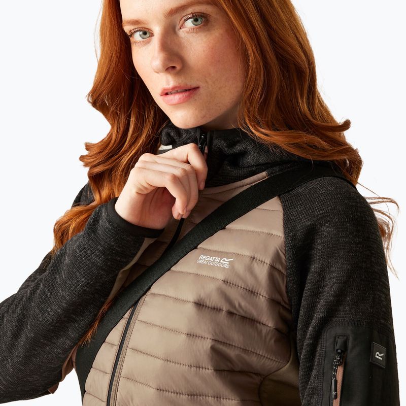 Női hibrid dzseki Regatta Newhill Hybrid mocha/black 4