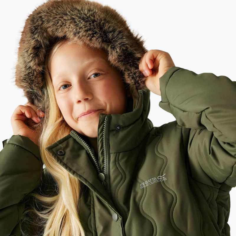 Gyerek bélelt kabát Regatta Fabrizia II olive night 7