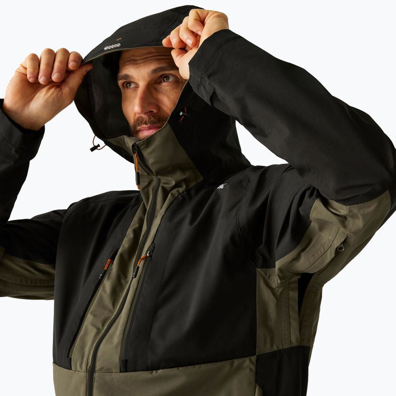 Férfi 3 az 1-ben dzseki REGATTA Sacramento olive night/black 4