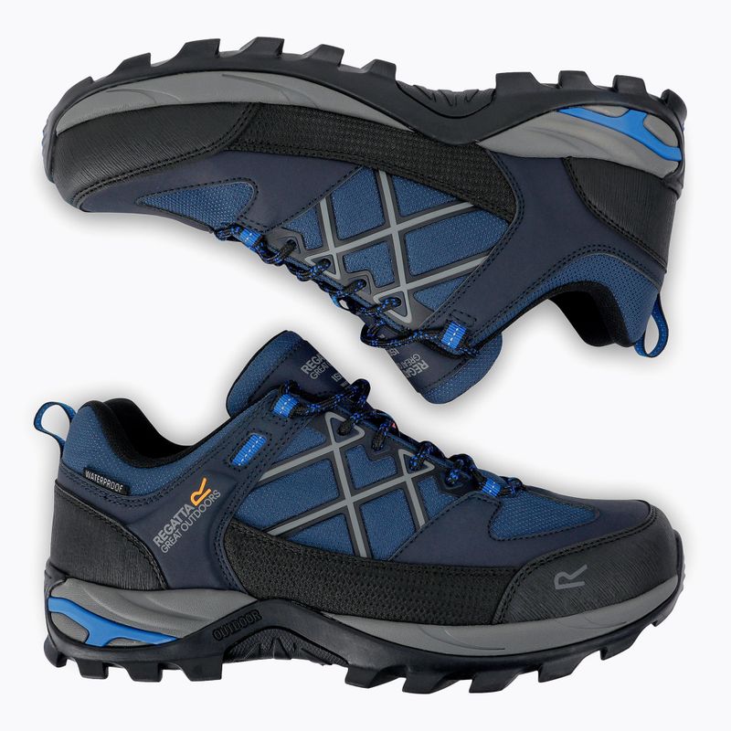 Férfi túracipő REGATTA Samaris III Low navy/snorkel blue 5