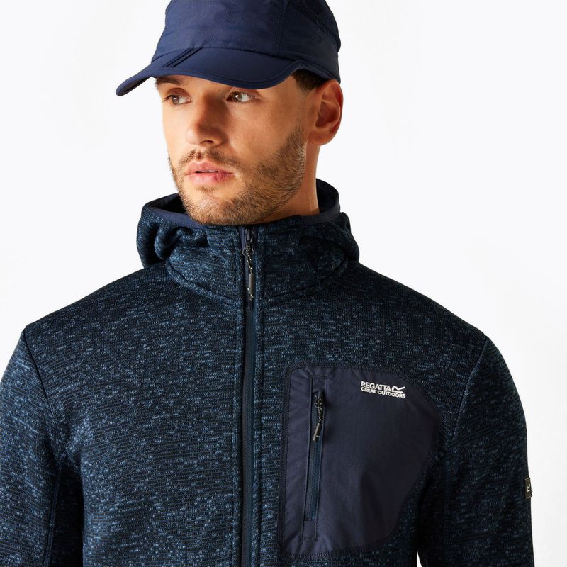 Férfi kapucnis pulóver REGATTA Hooded Newhill moonlight denim 4