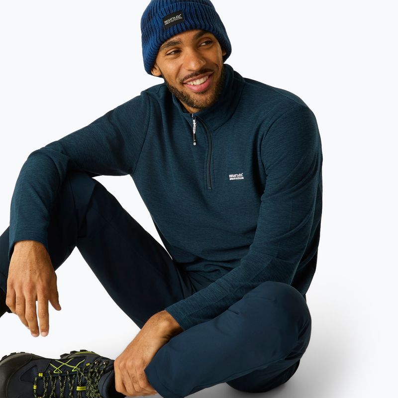 Férfi polár pulóver Regatta Thompson Marl moonlight denim 7
