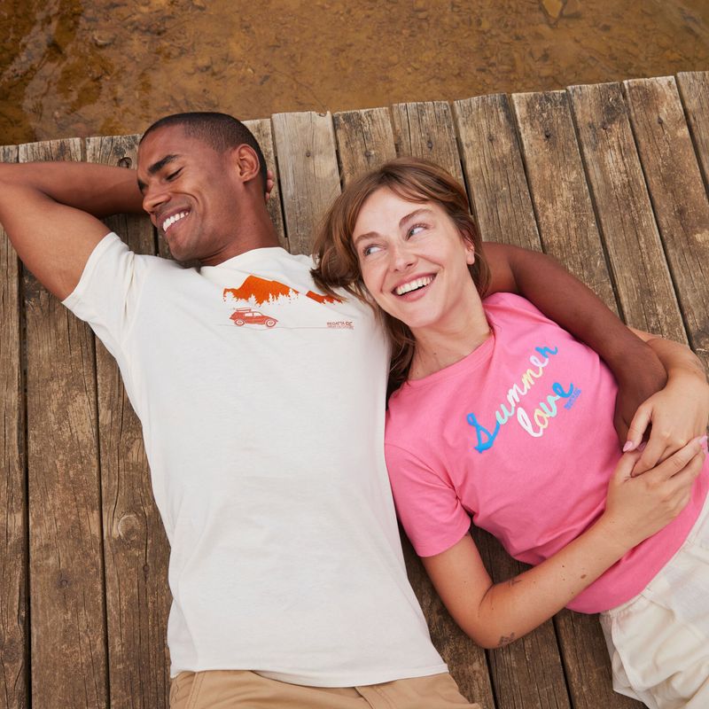 Férfi póló Regatta ClineIX white stone wilderness 9