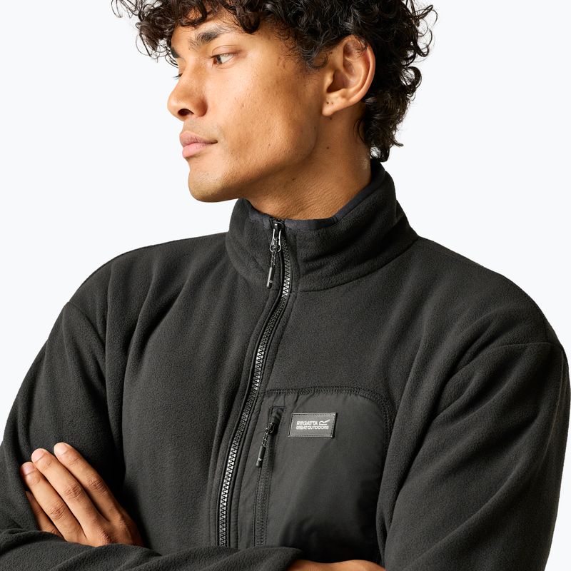Férfi polár pulóver REGATTA  Frankie Full Zip Fleece black/black 5