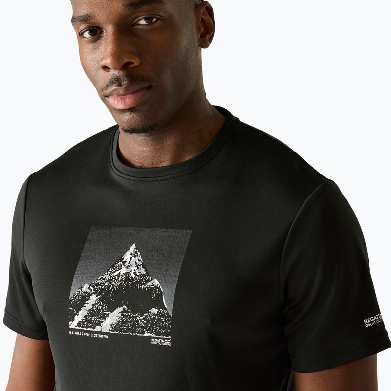 Férfi túrapóló REGATTA Fingal black 4