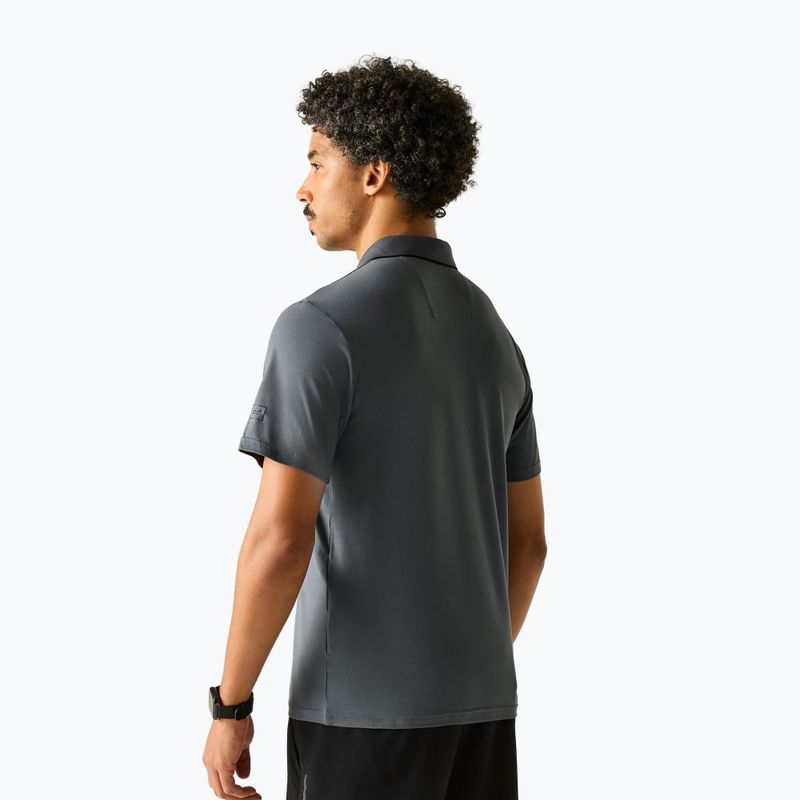 Férfi túrapóló REGATTA Polo Maverikstretch dark storm 3