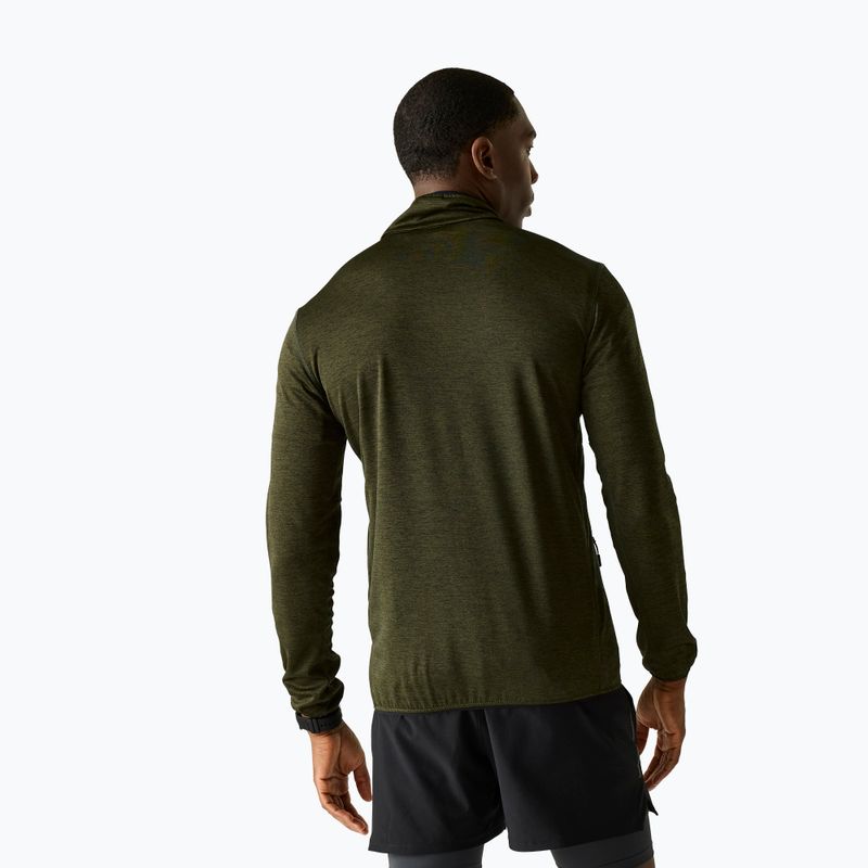 Férfi trekking pulóver REGATTA Hillden Midlayer dark khaki 3