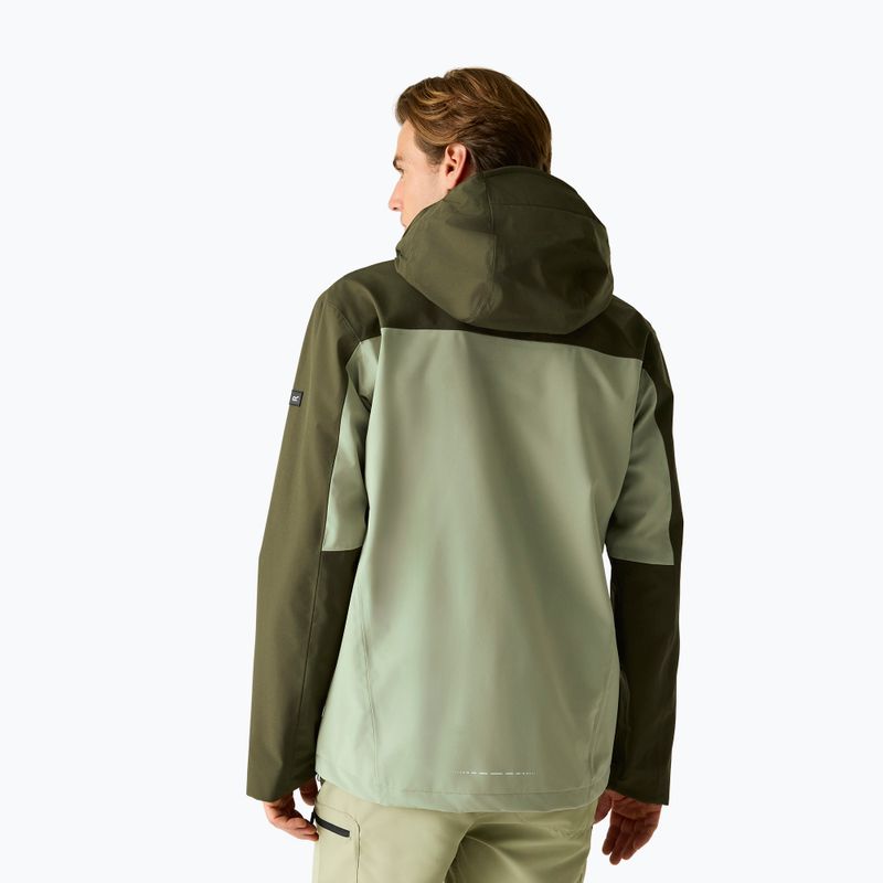 Férfi esőkabát REGATTA Waterproof Shell Bosfield light sage/dark khaki 3