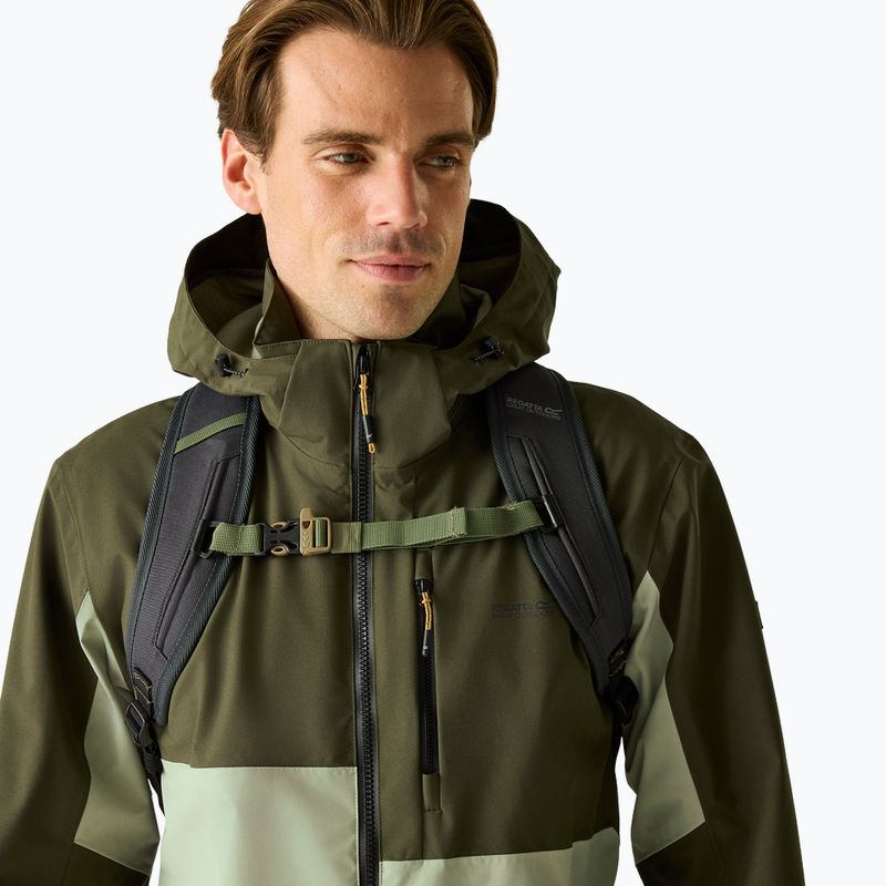 Férfi esőkabát REGATTA Waterproof Shell Bosfield light sage/dark khaki 4
