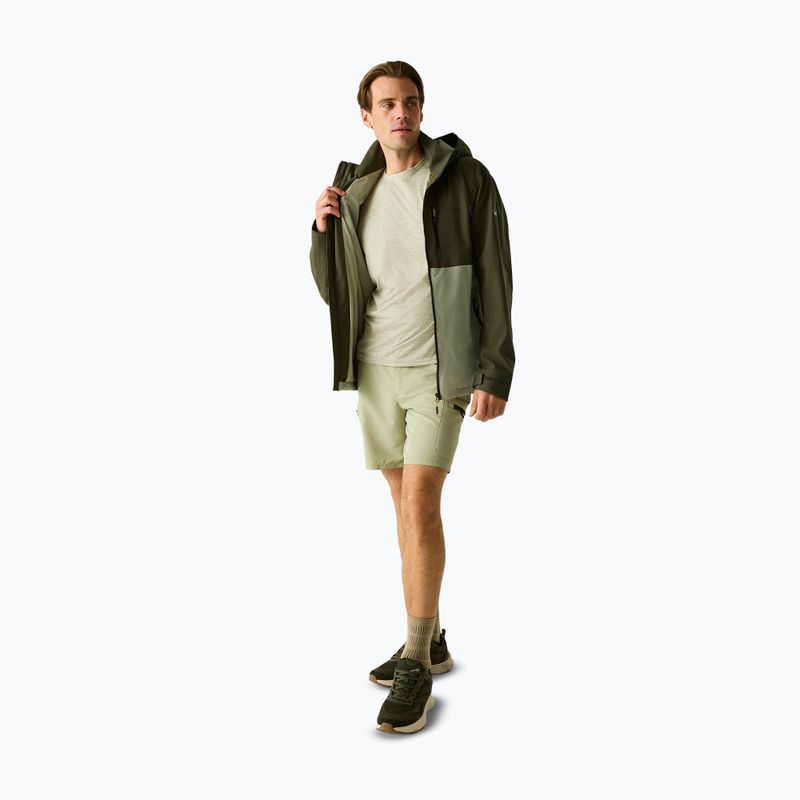 Férfi esőkabát REGATTA Waterproof Shell Bosfield light sage/dark khaki 6