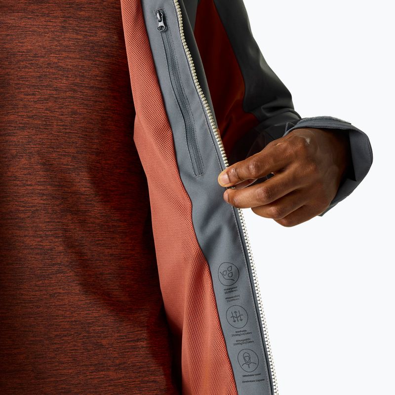 Férfi esőkabát REGATTA Waterproof Shell Bosfield brick/dark storm 9