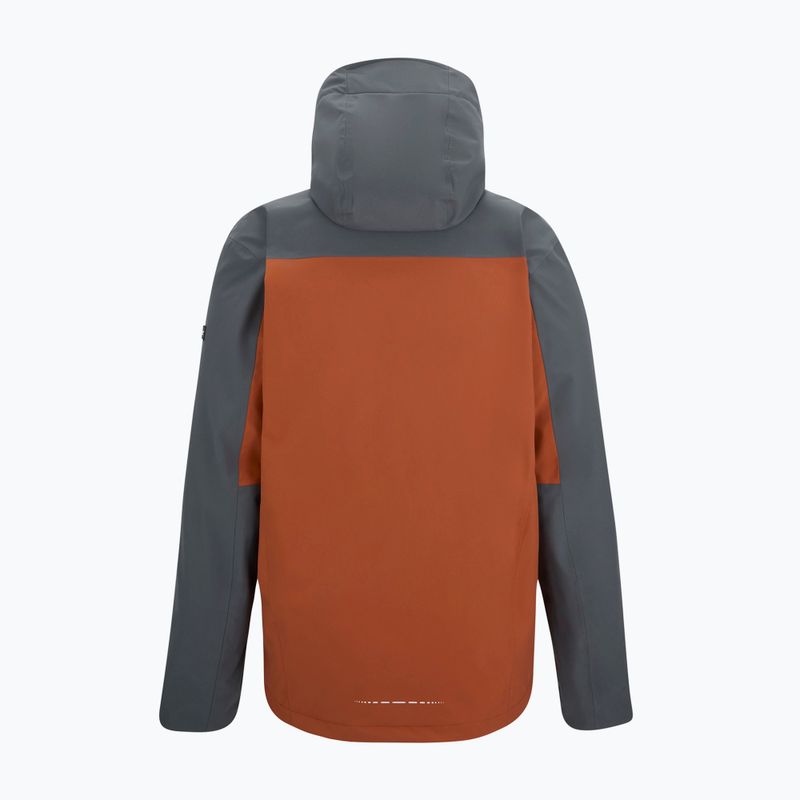 Férfi esőkabát REGATTA Waterproof Shell Bosfield brick/dark storm 11