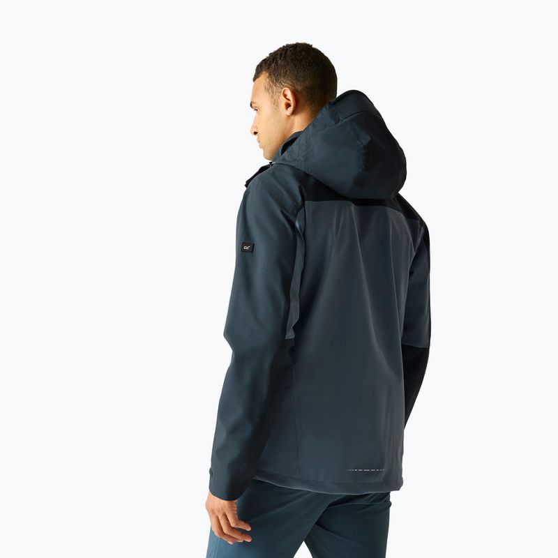 Férfi esőkabát REGATTA Waterproof Shell Bosfield china blue/night sky 3