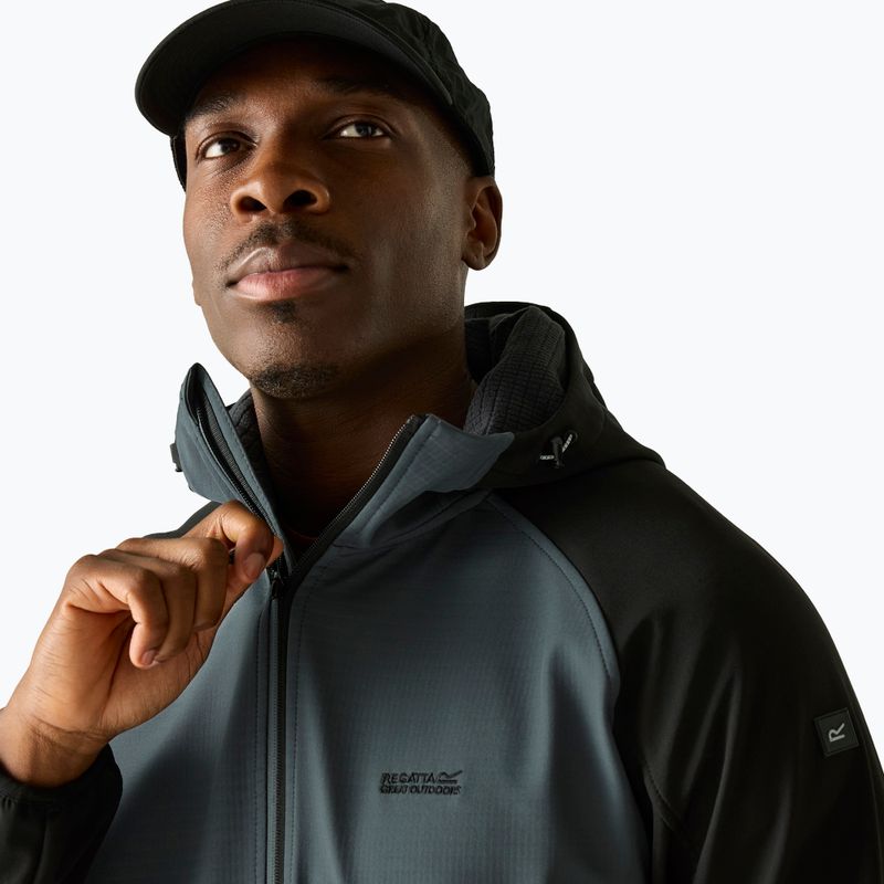 Férfi softshell dzseki REGATTA Arec III dark storm/black 4