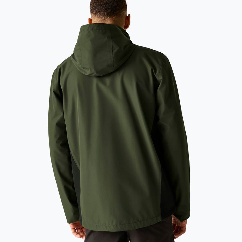 Férfi softshell dzseki REGATTA Matt II dark khaki/black 3