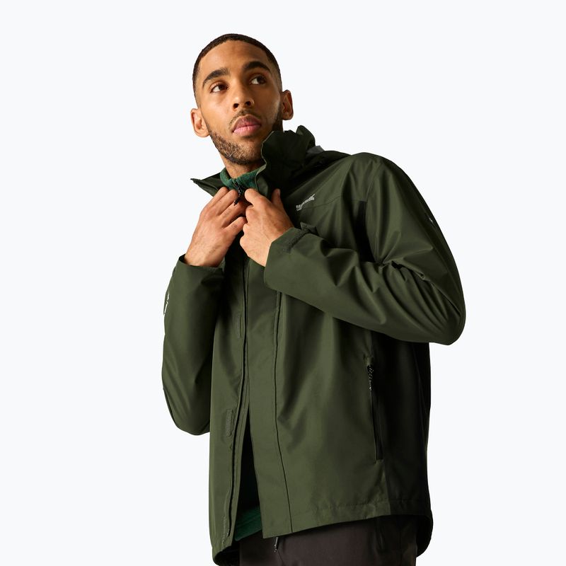 Férfi softshell dzseki REGATTA Matt II dark khaki/black 4