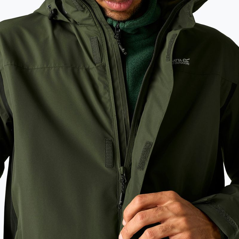 Férfi softshell dzseki REGATTA Matt II dark khaki/black 7
