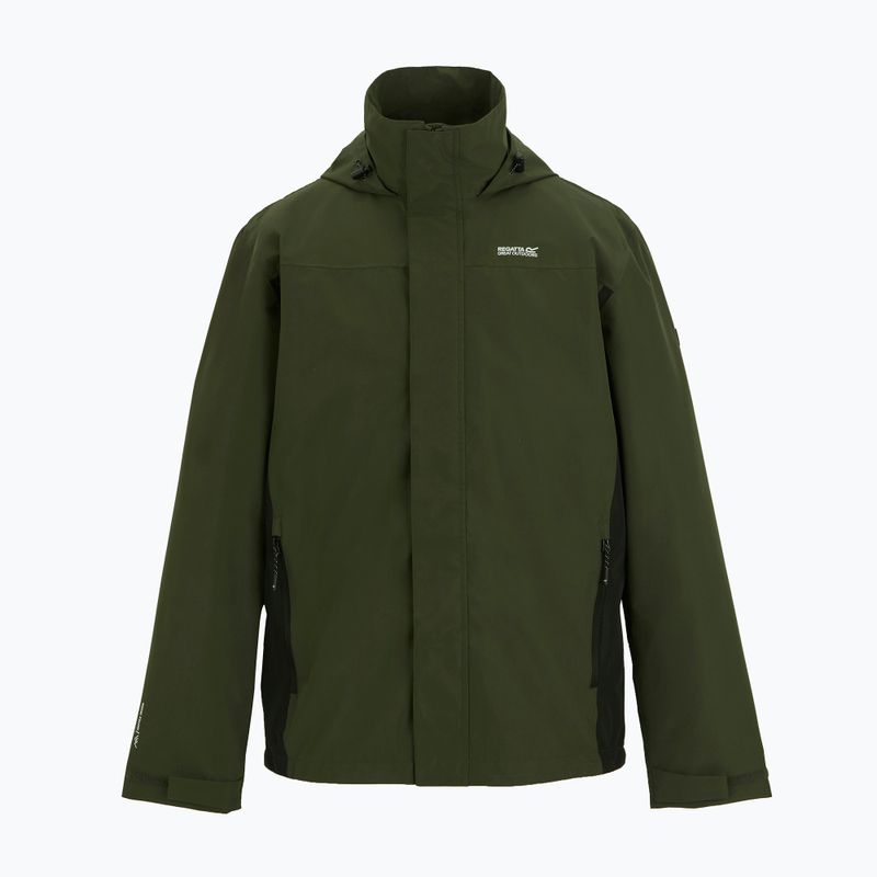 Férfi softshell dzseki REGATTA Matt II dark khaki/black 8
