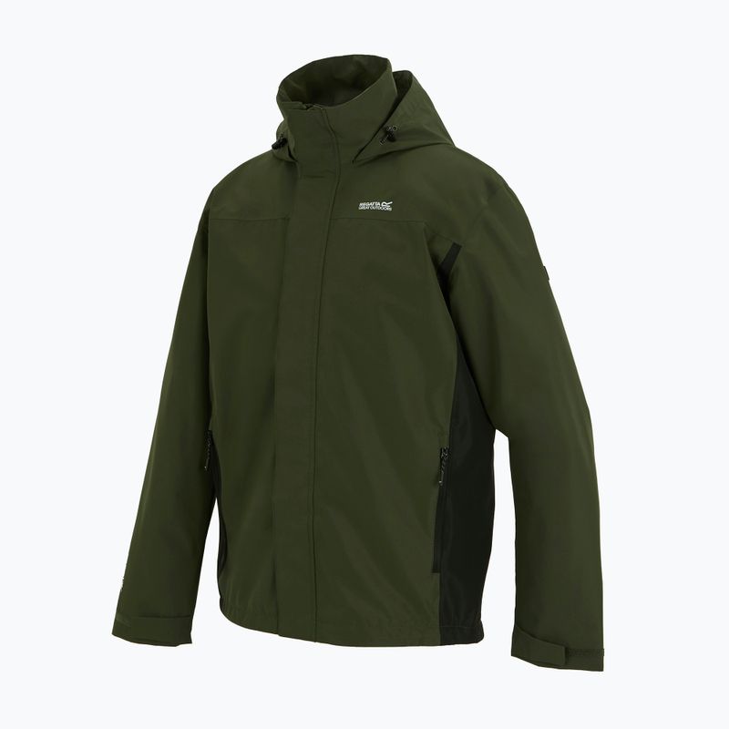 Férfi softshell dzseki REGATTA Matt II dark khaki/black 10
