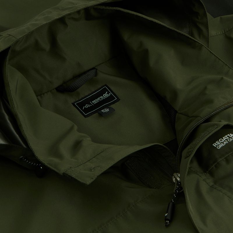 Férfi softshell dzseki REGATTA Matt II dark khaki/black 11