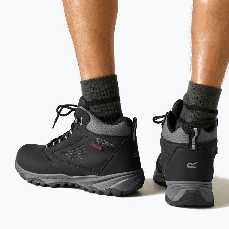 Férfi túracipők REGATTA Amble Boot Waterproof black/riored 6