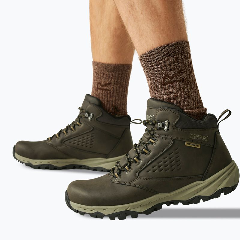 Férfi túracipők REGATTA Amble Boot Waterproof peat/tan 5