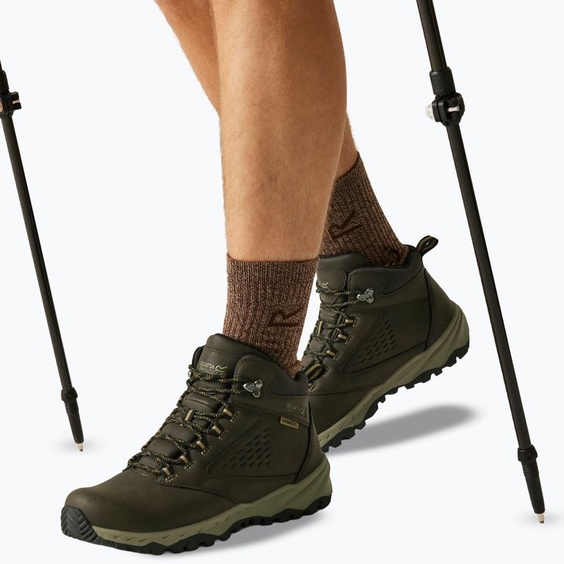 Férfi túracipők REGATTA Amble Boot Waterproof peat/tan 6
