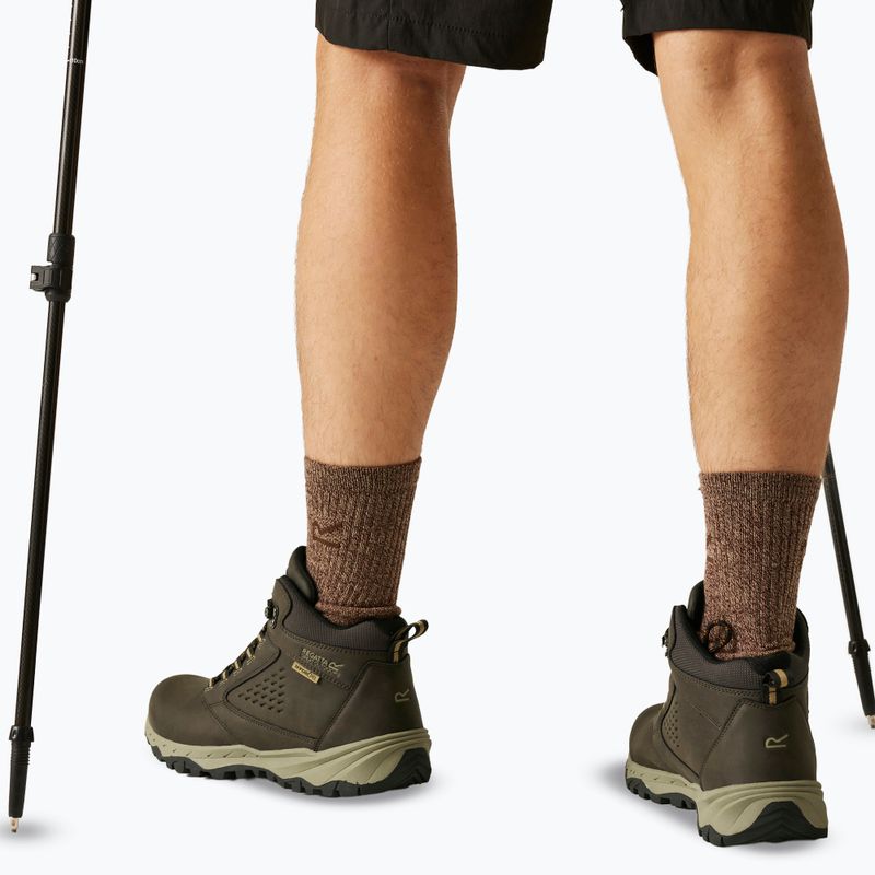 Férfi túracipők REGATTA Amble Boot Waterproof peat/tan 7