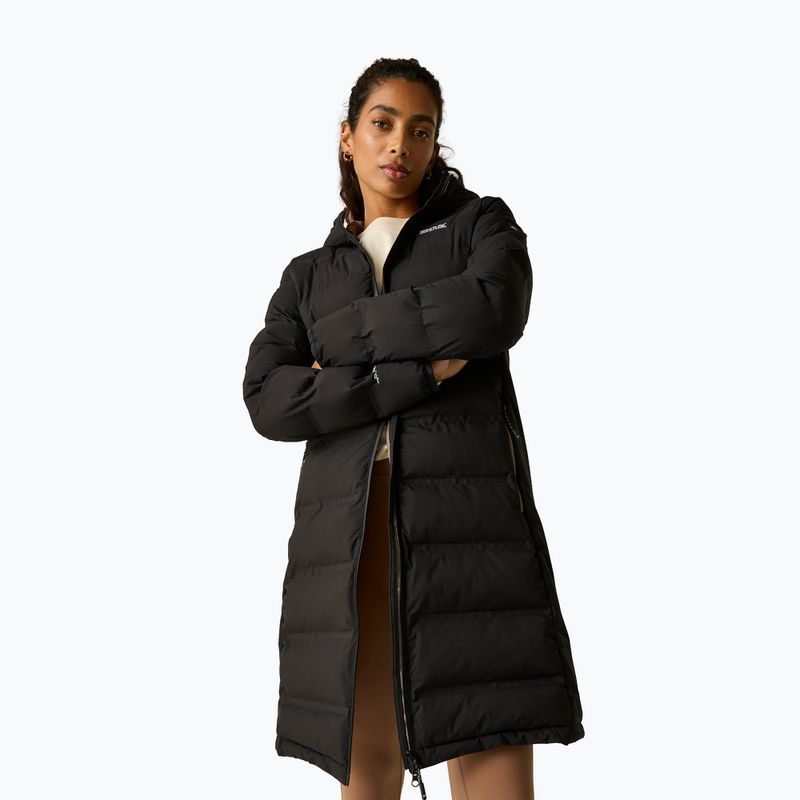 Női bélelt kabát REGATTA Altoro Thermal Long black/mocha 5