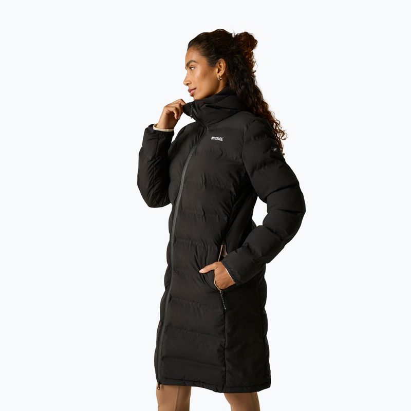 Női bélelt kabát REGATTA Altoro Thermal Long black/mocha 6