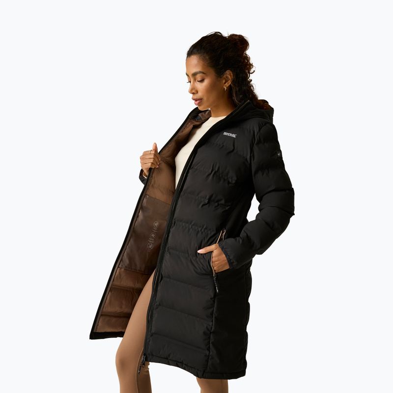 Női bélelt kabát REGATTA Altoro Thermal Long black/mocha 7