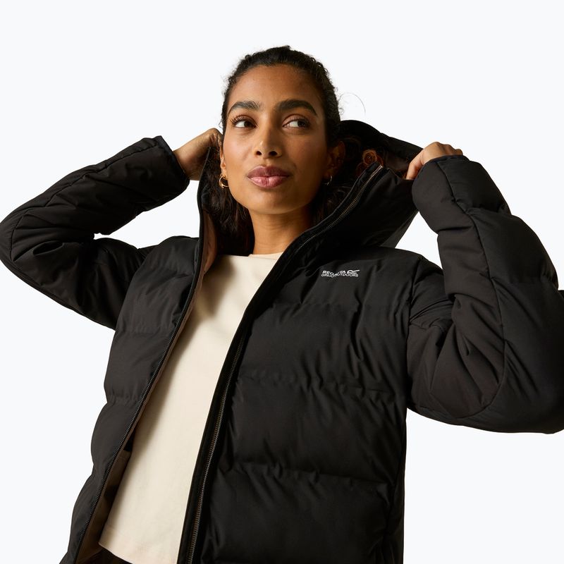 Női bélelt kabát REGATTA Altoro Thermal Long black/mocha 9