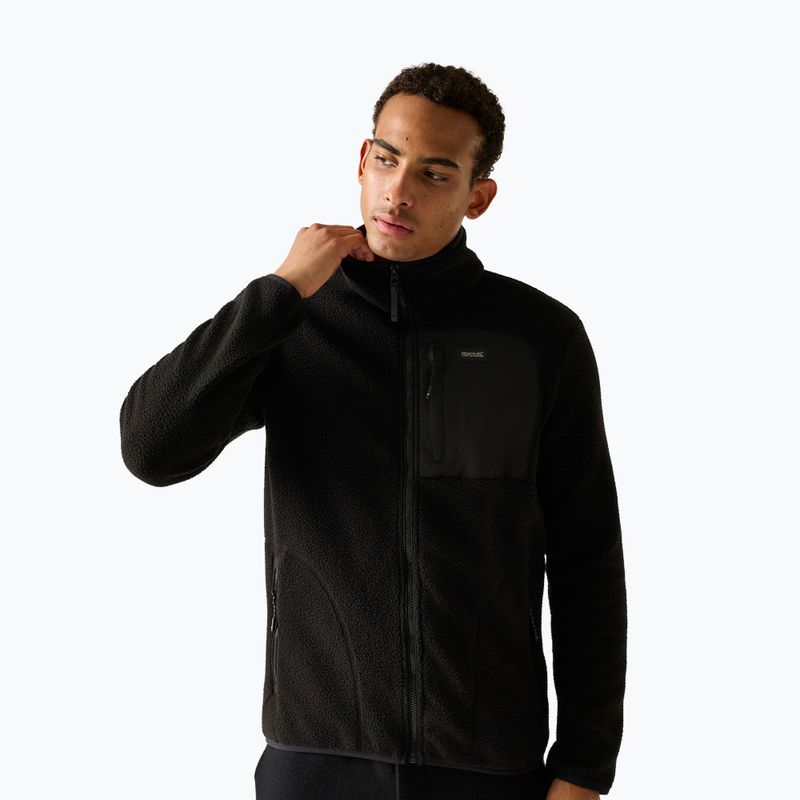 Férfi polár pulóver REGATTA Frankie Borg black/black
