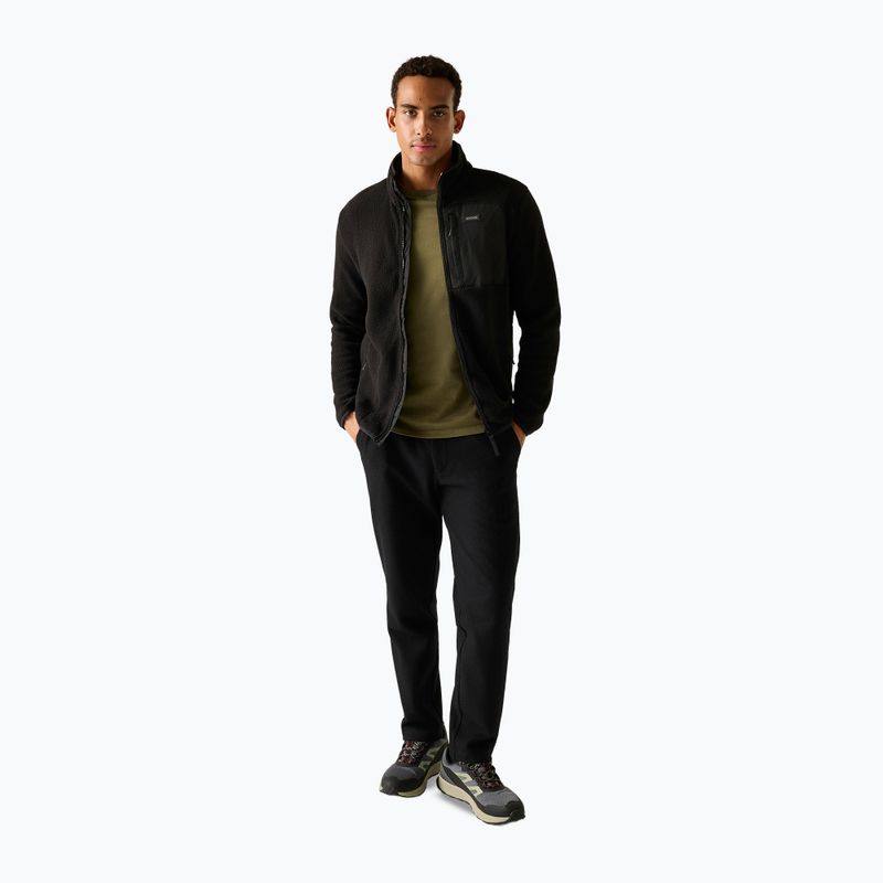 Férfi polár pulóver REGATTA Frankie Borg black/black 2