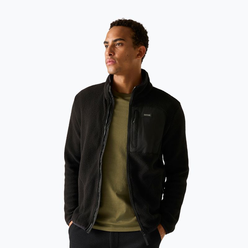 Férfi polár pulóver REGATTA Frankie Borg black/black 5