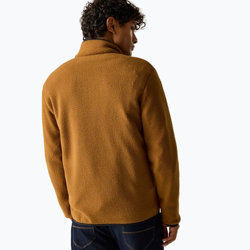 Férfi polár pulóver REGATTA Frankie Borg rich tan/black 3