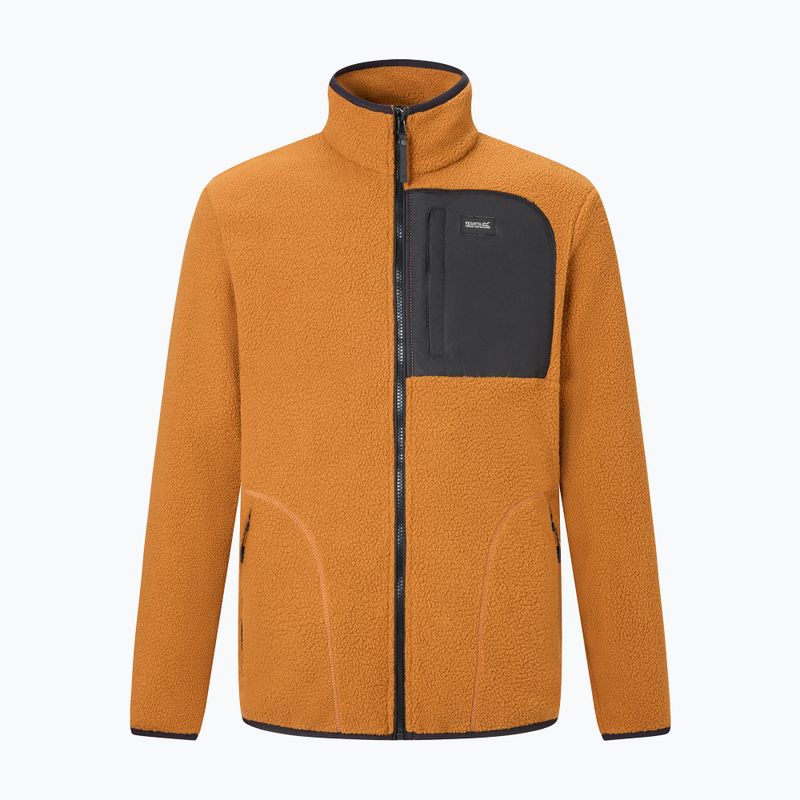 Férfi polár pulóver REGATTA Frankie Borg rich tan/black 7