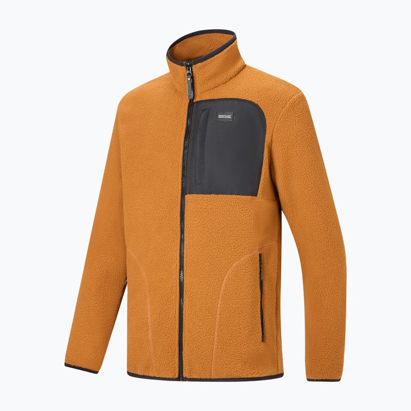 Férfi polár pulóver REGATTA Frankie Borg rich tan/black 9