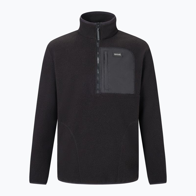 Férfi polár pulóver REGATTA Frankie Borg Half Zip black/black 8