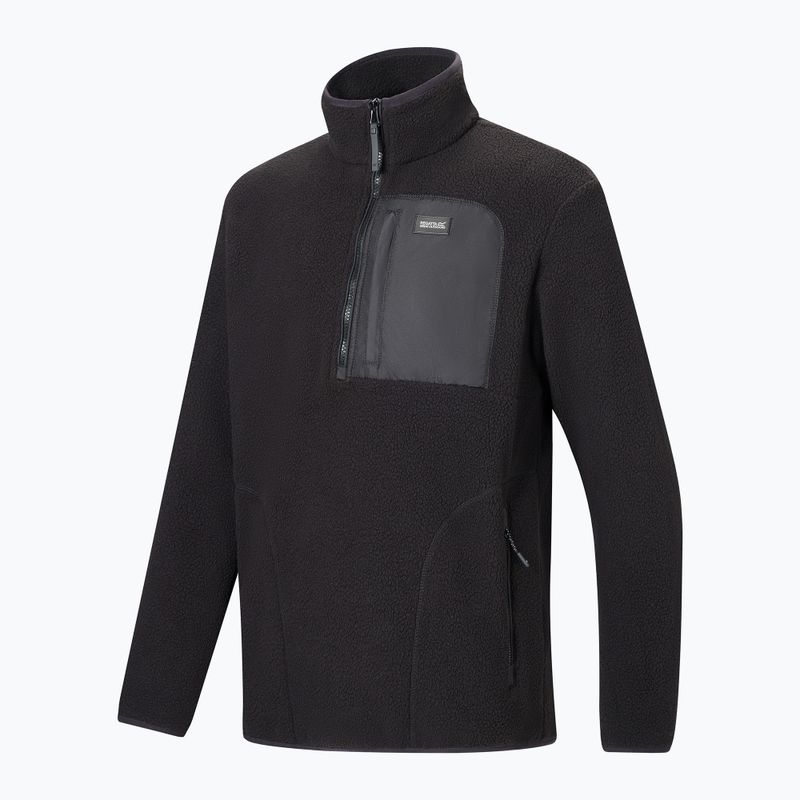 Férfi polár pulóver REGATTA Frankie Borg Half Zip black/black 10