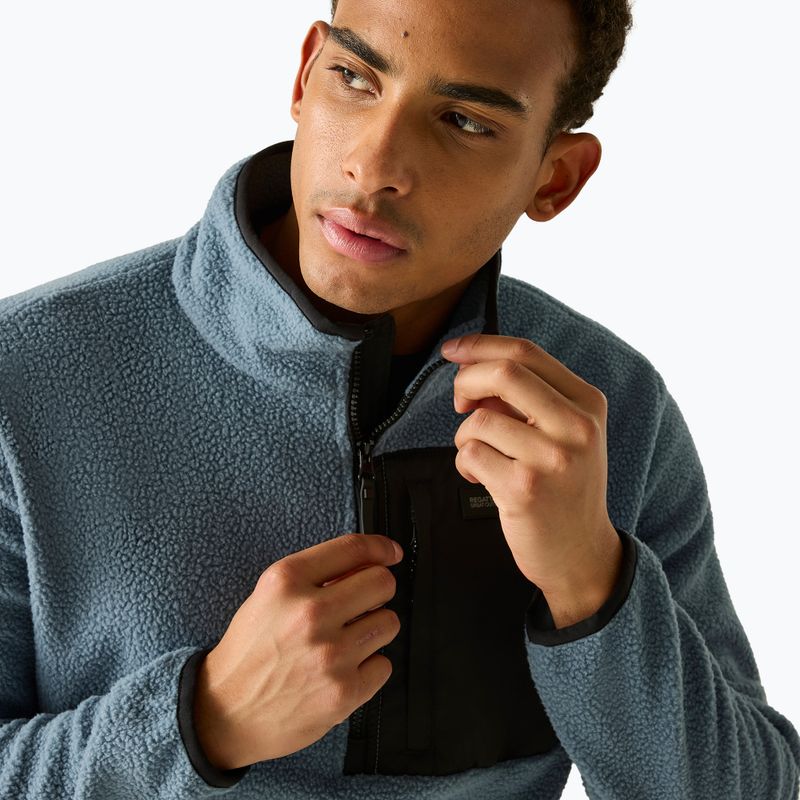 Férfi polár pulóver REGATTA Frankie Borg Half Zip grey mirage/black 6