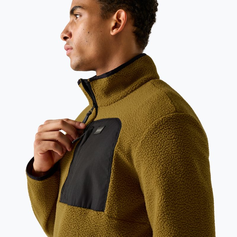 Férfi polár pulóver REGATTA Frankie Borg Half Zip rich tan/black 6