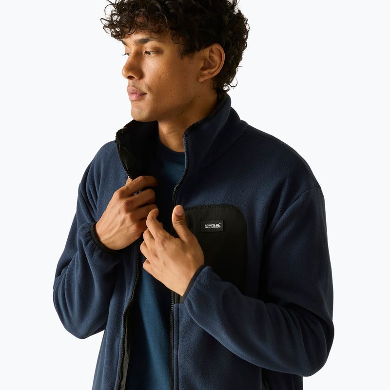 Férfi polár pulóver REGATTA Frankie Full Zip Fleece navy/black 5