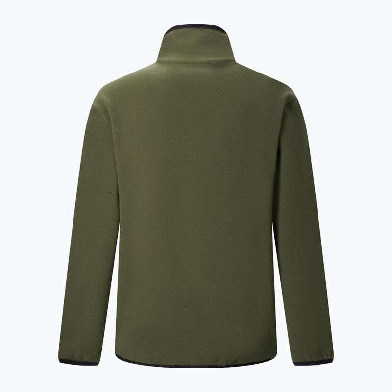 Férfi polár pulóver REGATTA  Frankie Full Zip Fleece dark khaki/black 2