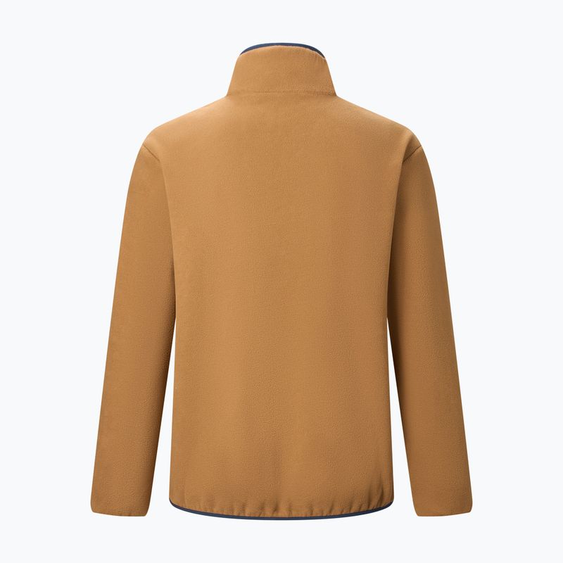 Férfi polár pulóver REGATTA Frankie Half Zip rich tan/navy 8